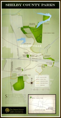 map of Shelby County parks