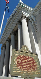 Front of Shlby County Courthouse